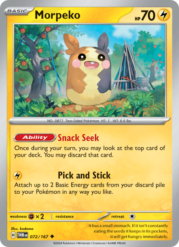 Morpeko 072/167 — Twilight Masquerade