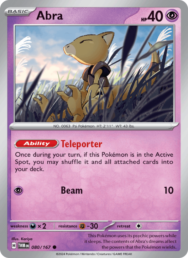 Abra 080/167 — Twilight Masquerade