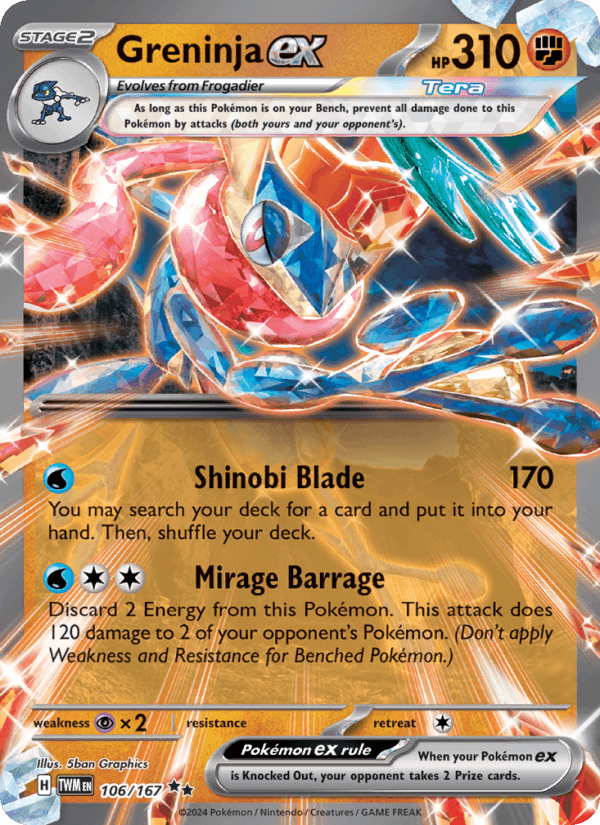 Greninja ex 106/167 — Twilight Masquerade