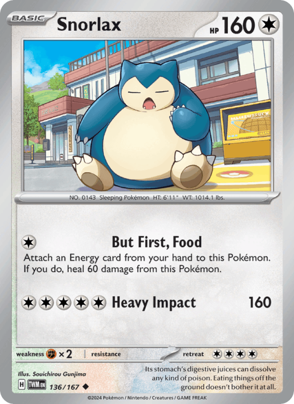 Snorlax 136/167 — Twilight Masquerade