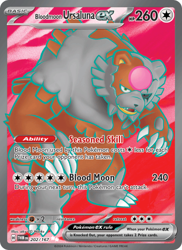 Bloodmoon Ursaluna ex 202/167 — Twilight Masquerade