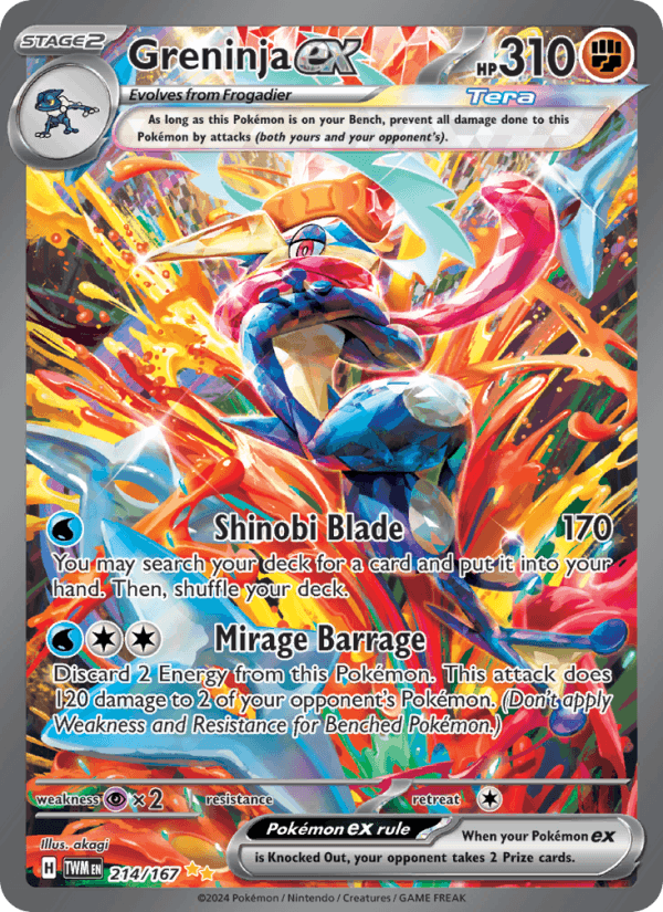 Greninja ex 214/167 — Twilight Masquerade