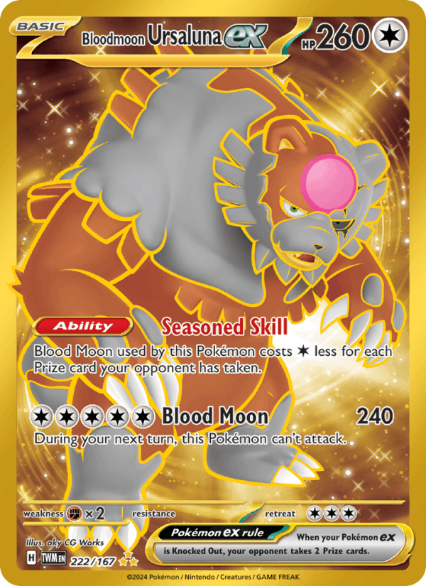 Bloodmoon Ursaluna ex 222/167 — Twilight Masquerade