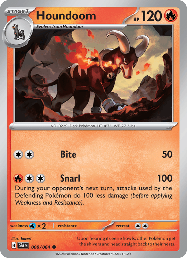Houndoom 008/64 — Shrouded Fable