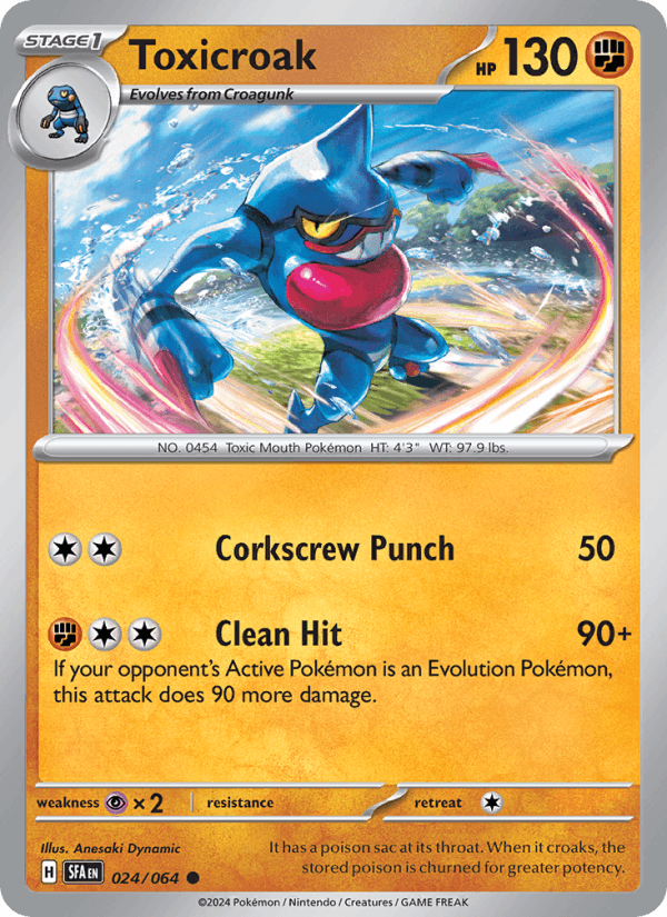 Toxicroak 024/64 — Shrouded Fable