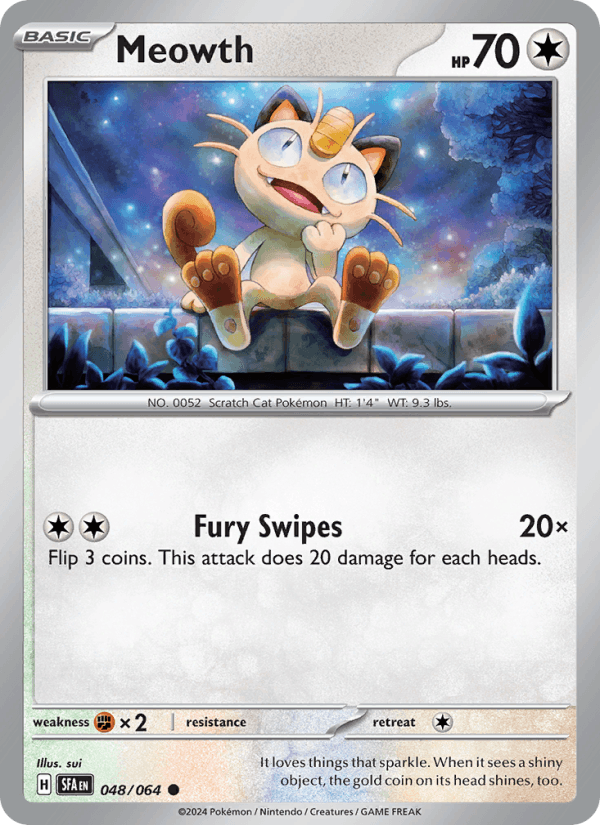 Meowth 048/64 — Shrouded Fable