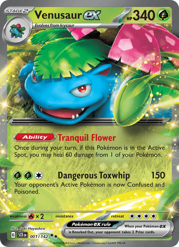 Venusaur ex 001/142 — Stellar Crown