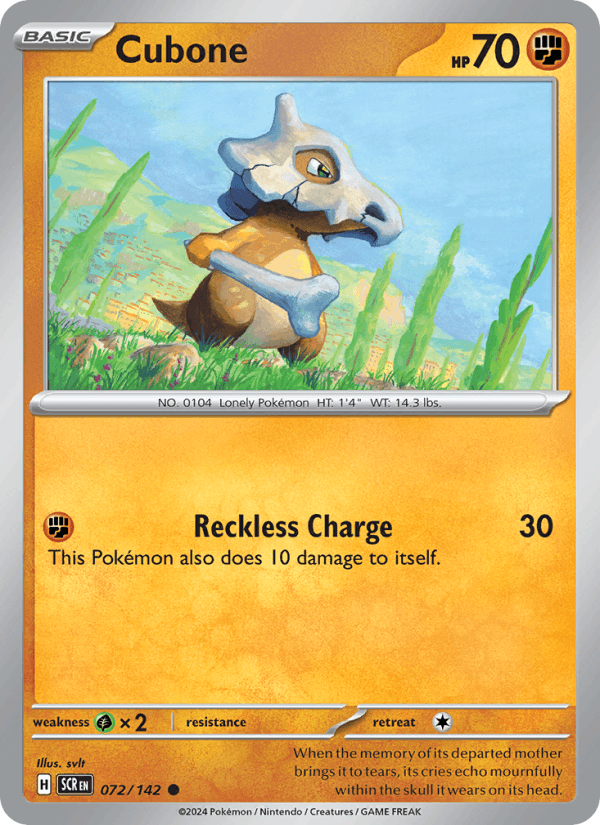 Cubone 072/142 — Stellar Crown