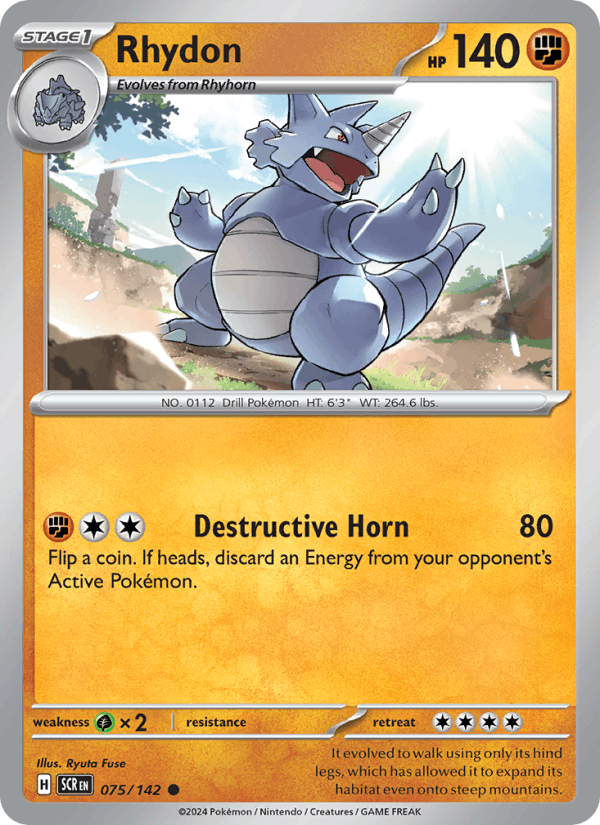 Rhydon 075/142 — Stellar Crown