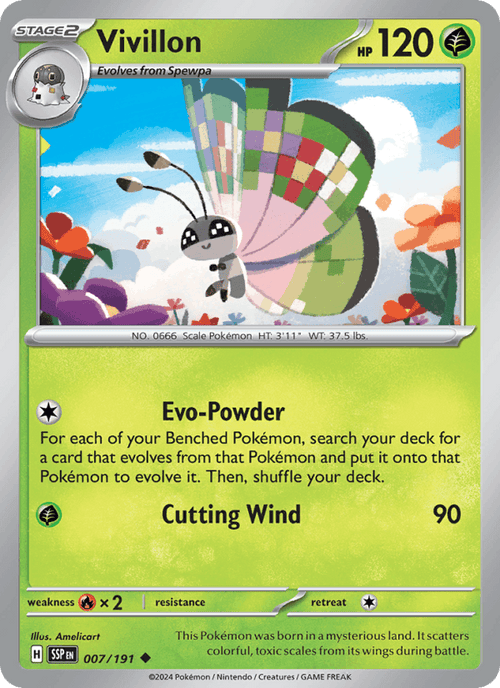 Vivillon 007/191 — Surging Sparks