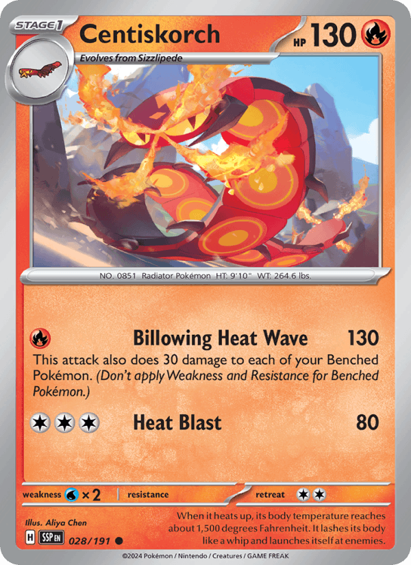 Centiskorch 028/191 — Surging Sparks