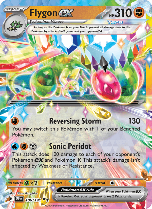 106/191 — Flygon ex — Surging Sparks