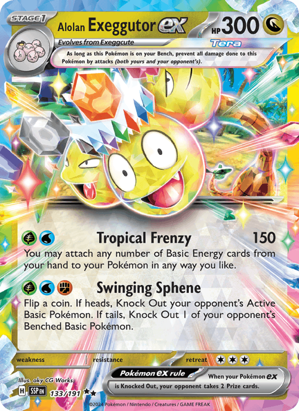 133/191 — Alolan Exeggutor ex — Surging Sparks
