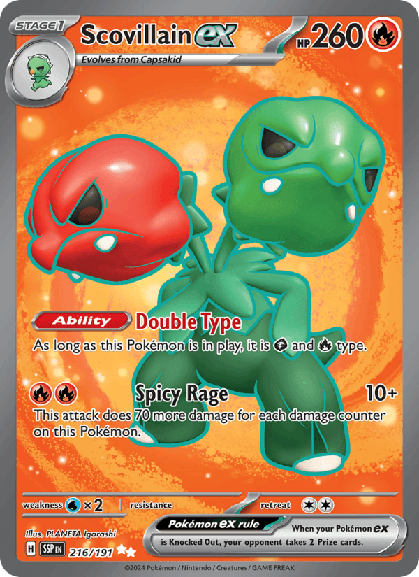 216/191 — Scovillain ex — Surging Sparks