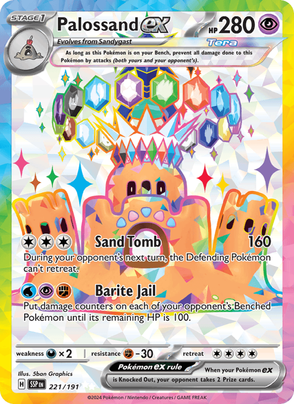 221/191 — Palossand ex — Surging Sparks