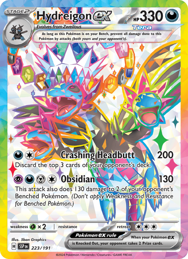 223/191 — Hydreigon ex — Surging Sparks
