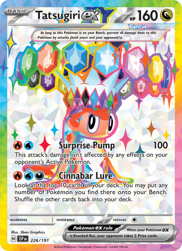 226/191 — Tatsugiri ex — Surging Sparks