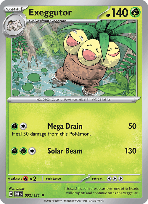 Exeggutor 002/131 — Prismatic Evolutions