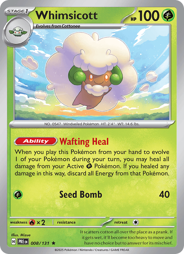 Whimsicott 008/131 — Prismatic Evolutions