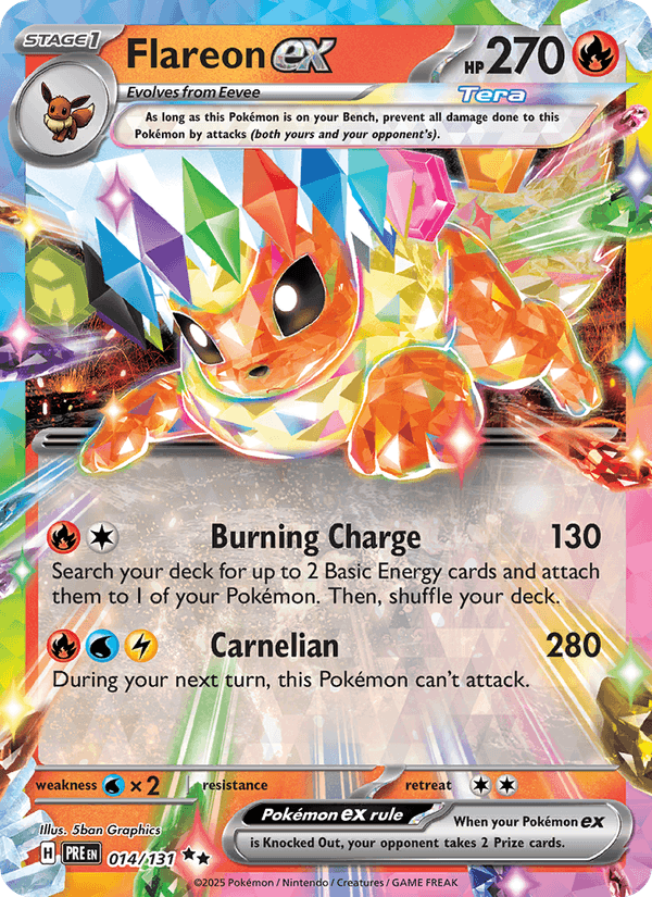 Flareon ex 014/131 — Prismatic Evolutions