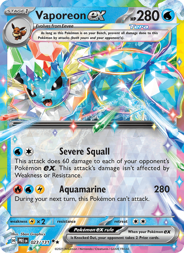 Vaporeon ex 023/131 — Prismatic Evolutions
