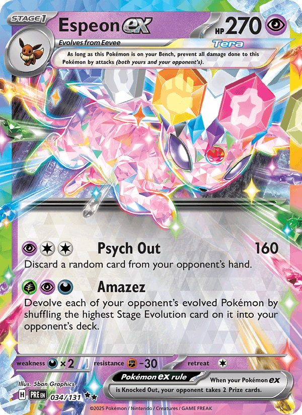 Espeon ex 034/131 — Prismatic Evolutions