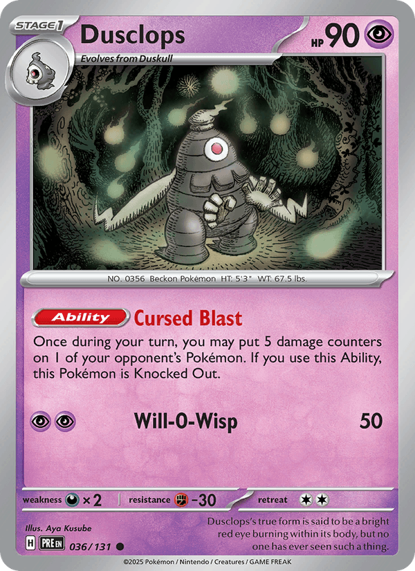 Dusclops 036/131 — Prismatic Evolutions