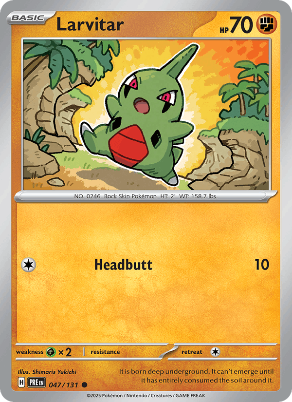 Larvitar 047/131 — Prismatic Evolutions
