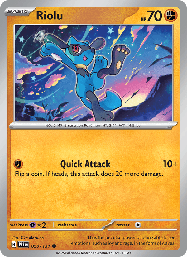 Riolu 050/131 — Prismatic Evolutions