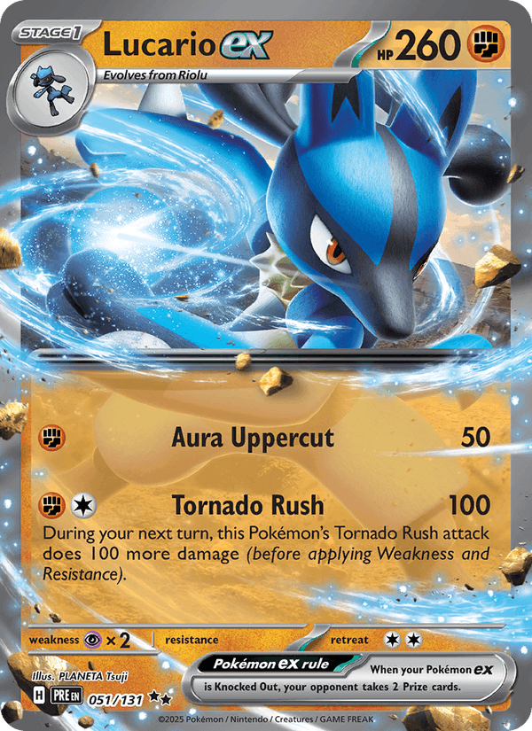 Lucario ex 051/131 — Prismatic Evolutions