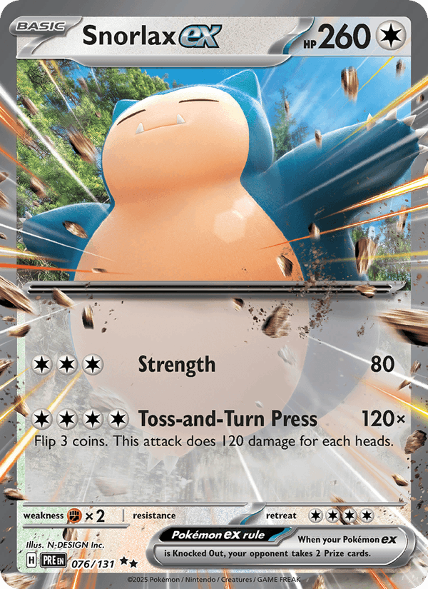 Snorlax ex 076/131 — Prismatic Evolutions
