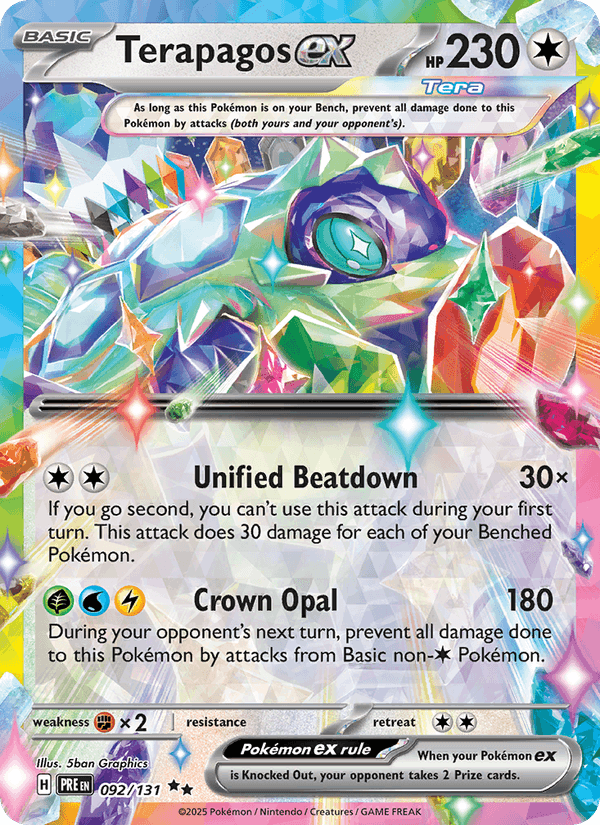 Terapagos ex 092/131 — Prismatic Evolutions