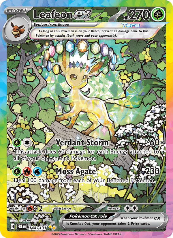 Leafeon ex 144/131 — Prismatic Evolutions