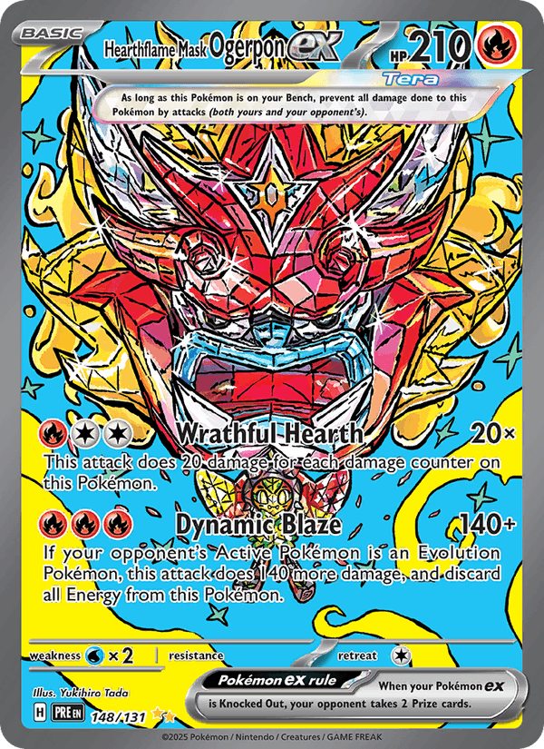Hearthflame Mask Ogerpon ex 148/131 — Prismatic Evolutions