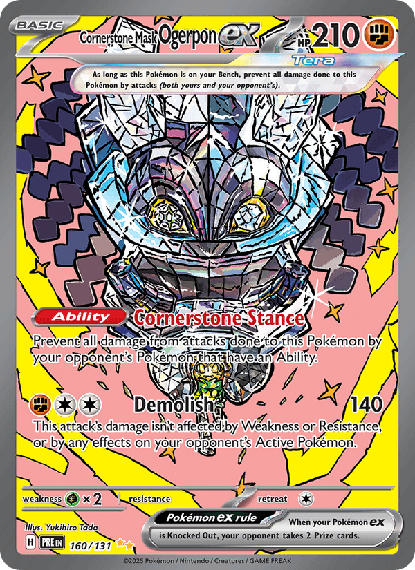 Cornerstone Mask Ogerpon ex 160/131 — Prismatic Evolutions