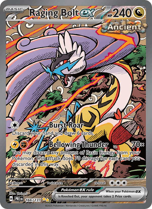 Raging Bolt ex 166/131 — Prismatic Evolutions