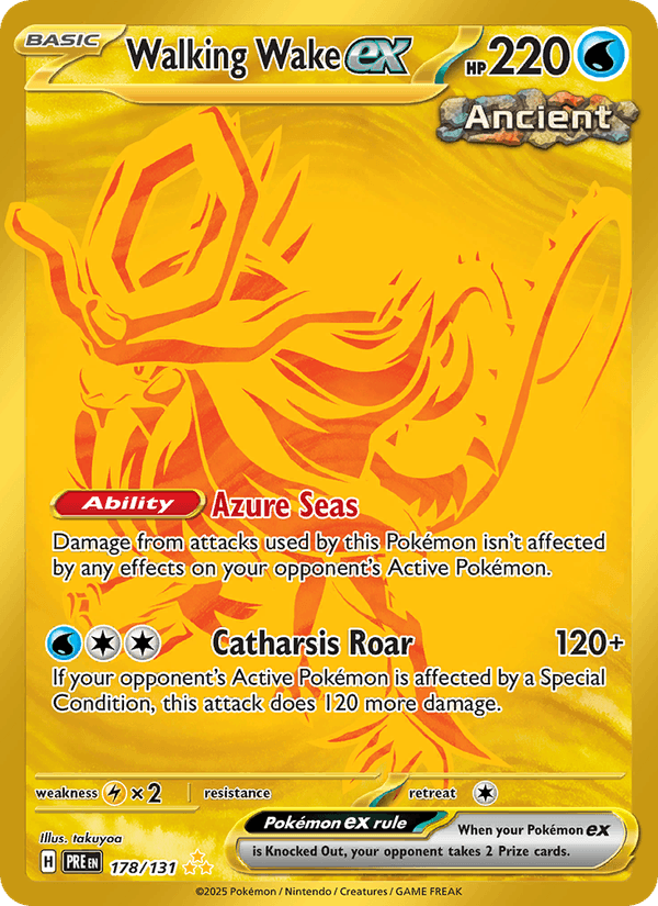 Walking Wake ex 178/131 — Prismatic Evolutions