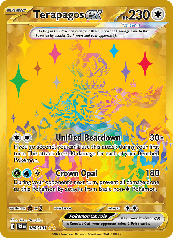 Terapagos ex 180/131 — Prismatic Evolutions