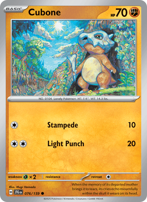 076/159 — Cubone — Journey Together