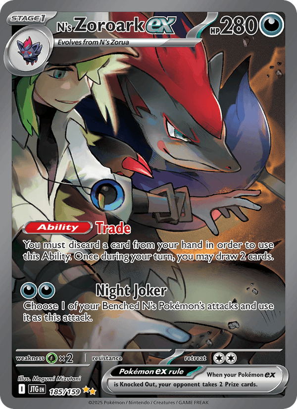 185/159 — N's Zoroark ex — Journey Together