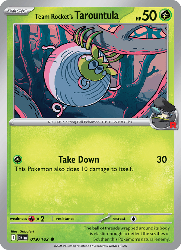 019/182 — Team Rocket's Tarountula — Destined Rivals