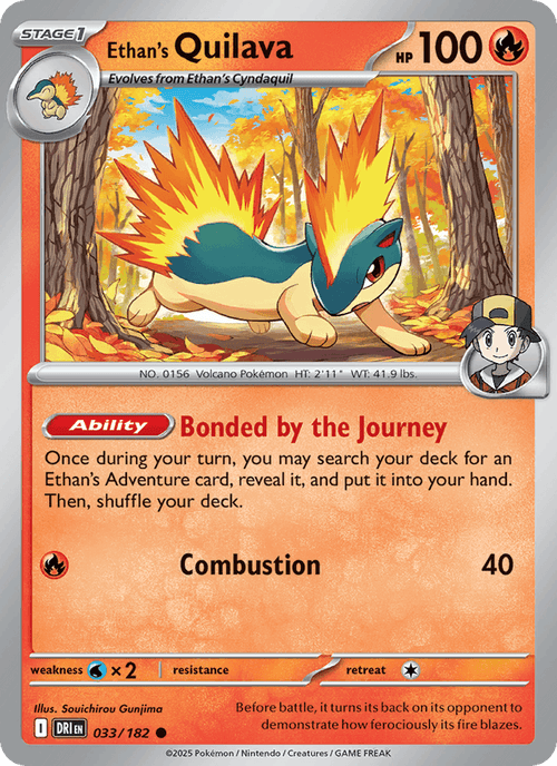 033/182 — Ethan's Quilava — Destined Rivals