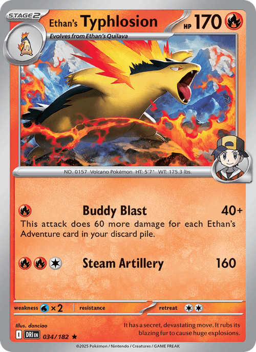 034/182 — Ethan's Typhlosion — Destined Rivals