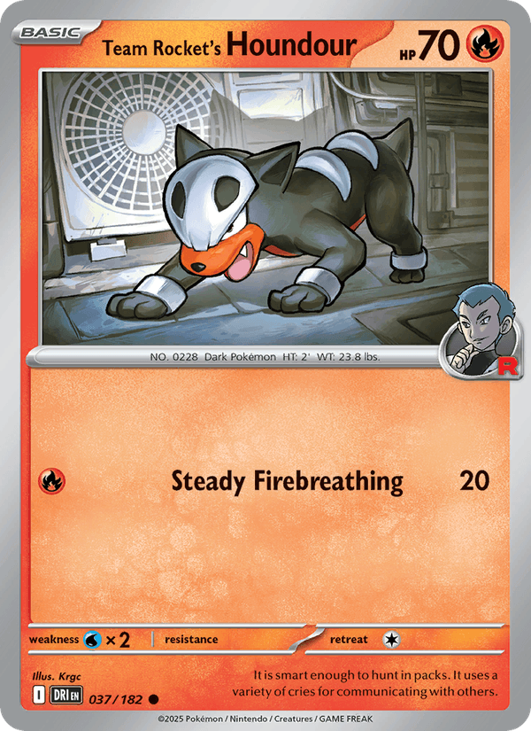 037/182 — Team Rocket's Houndour — Destined Rivals