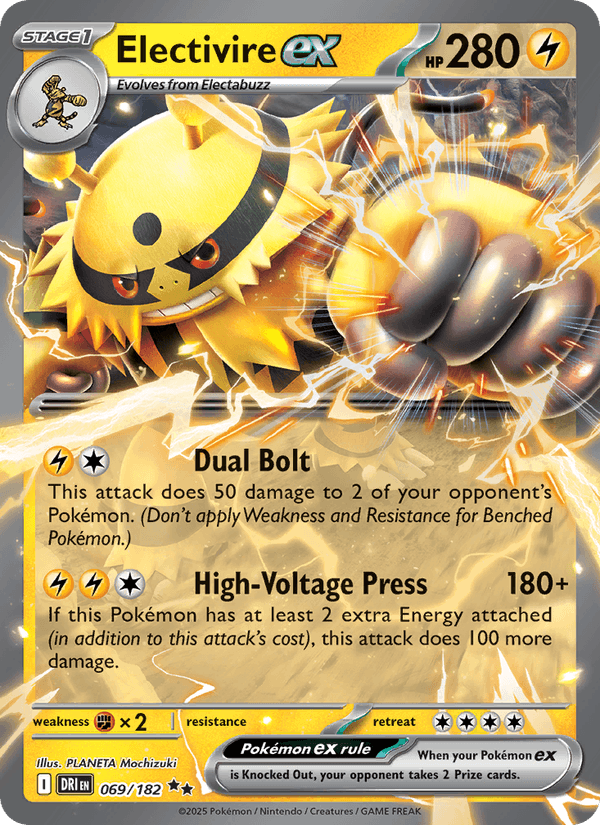069/182 — Electivire ex — Destined Rivals