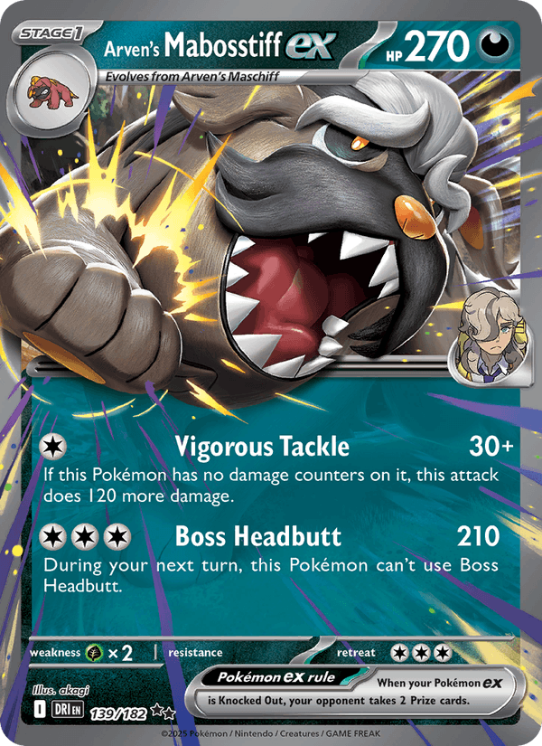 139/182 — Arven's Mabosstiff ex — Destined Rivals
