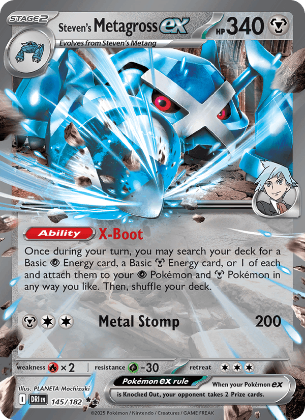 145/182 — Steven's Metagross ex — Destined Rivals