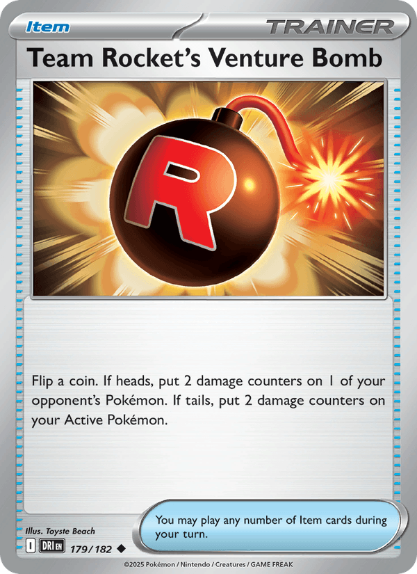 179/182 — Team Rocket's Venture Bomb — Destined Rivals