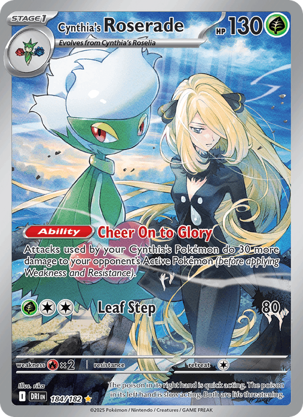 184/182 — Cynthia's Roserade — Destined Rivals
