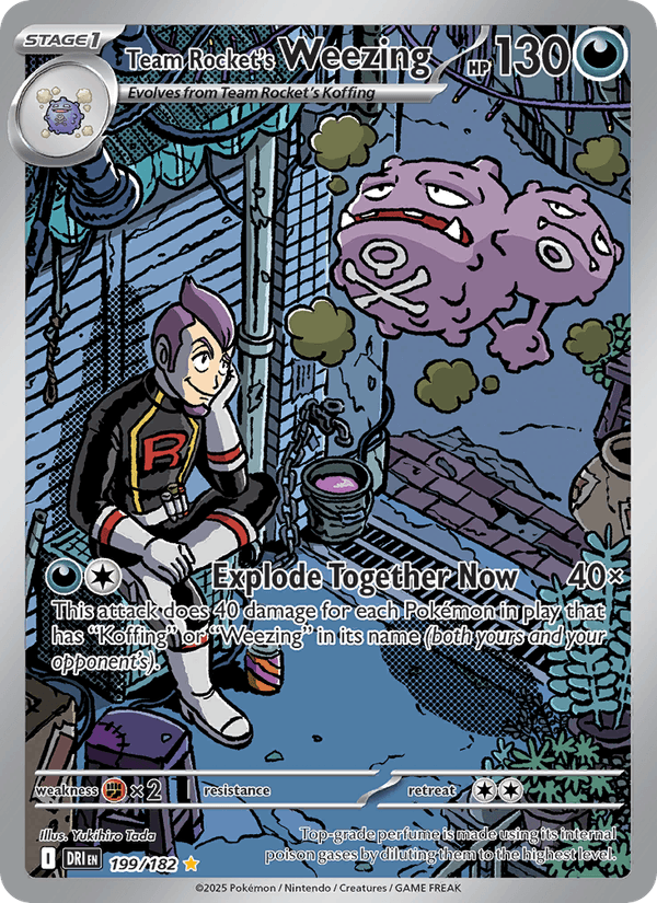 199/182 — Team Rocket's Weezing — Destined Rivals